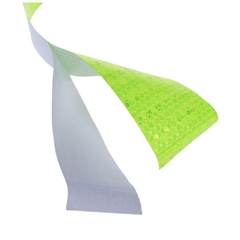 -5cm X 3m fluorescente amarillo noche reflectante advertencia de seguridad cinta de visibilidad