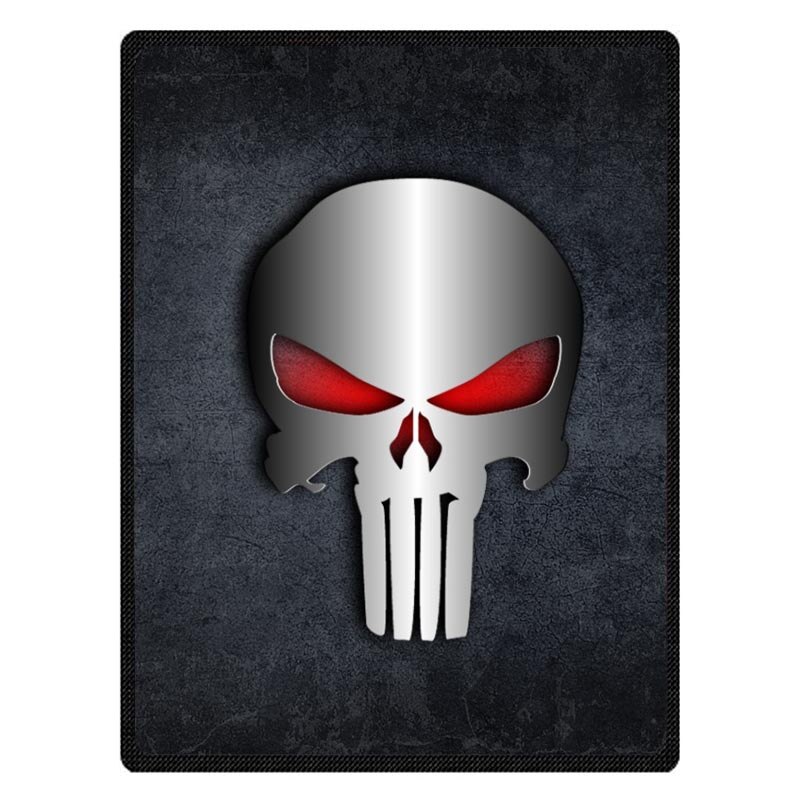 Punisher Skull Throw Blanket Coral Fleece Blanket Autumn Discount Blankets for Kids Boys Birthday: Color 3 / 125x150cm