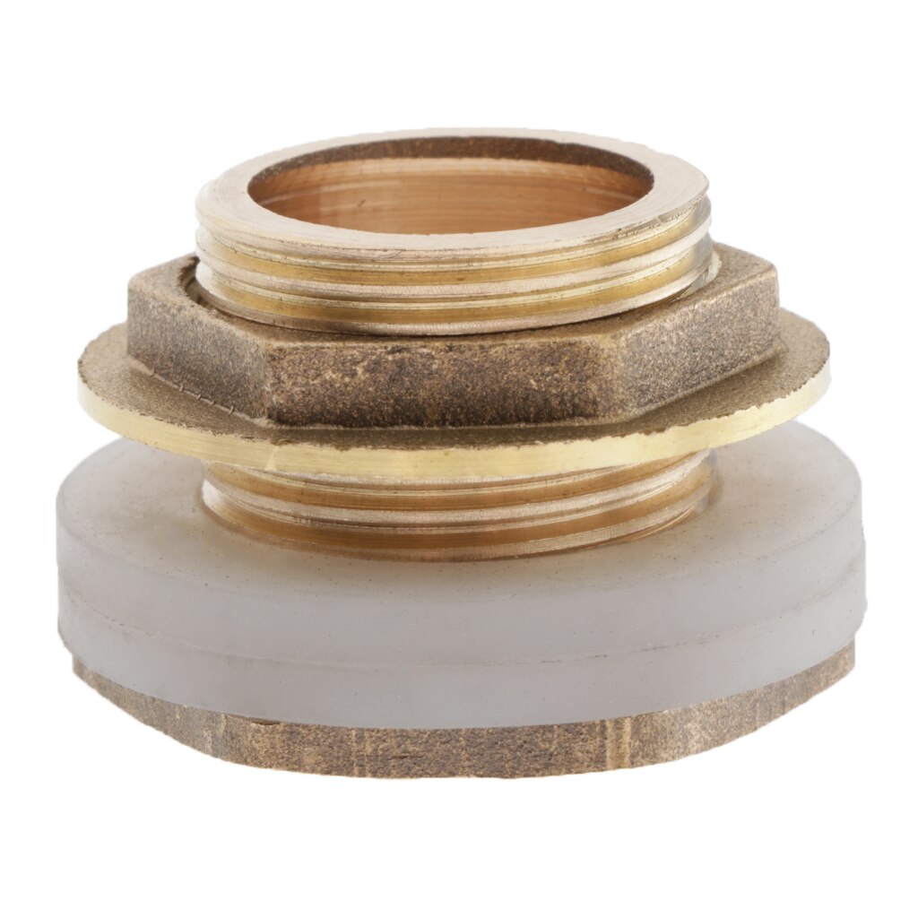 Solid Brass Water Tank Connector with Rubber Ring Leak-proof for Water Tanks: DN20 27mm