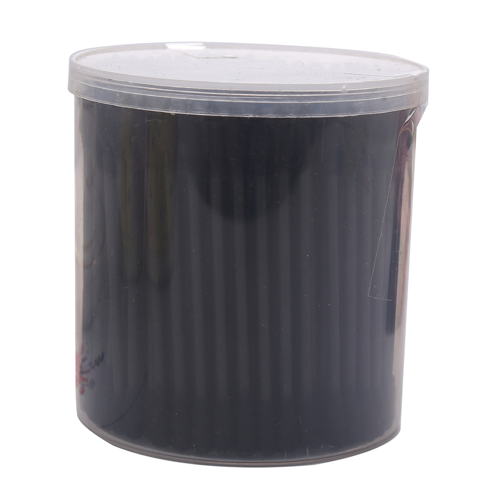 200Pcs Sharp Round Spiral Head Cotton Swabs 12 Colors women Makeup Cotton Buds Tip Nose Ears Cleaning Health Care Tools: Black