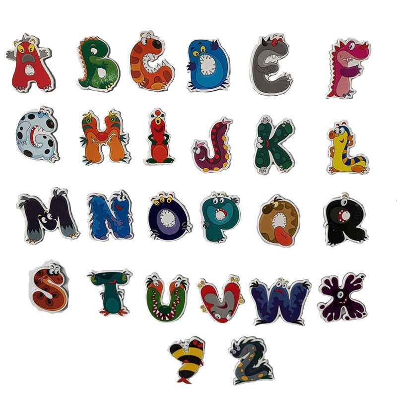 Fridge Magnet 26 Alphabet Letters Toddlers Kids Le... – Grandado