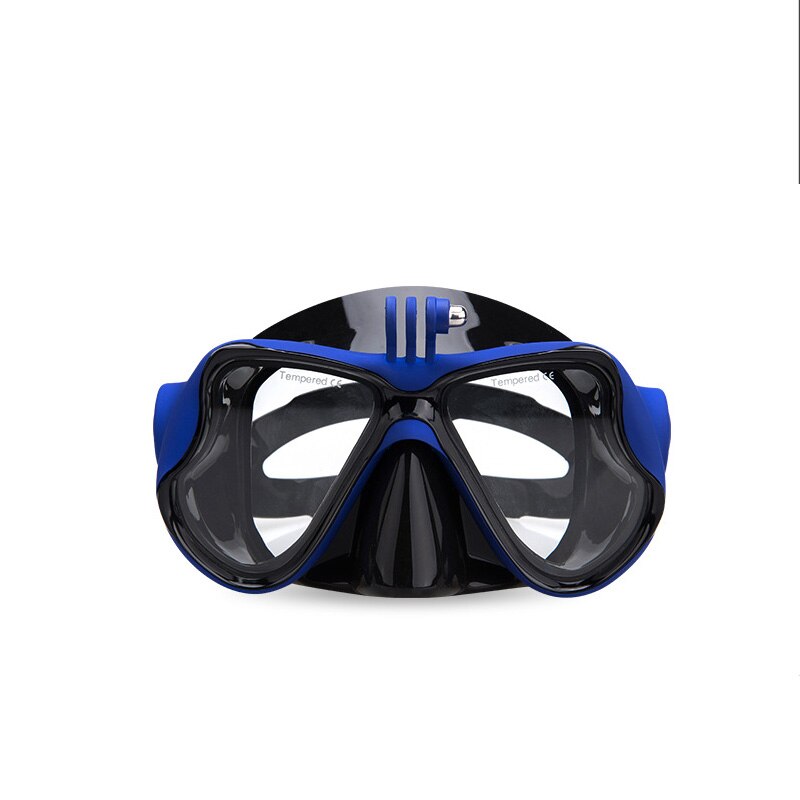 Professionele Skuba Duikbril Bril Wide Vision Water Sportartikelen Met Anti-Fog Onderwater Volwassen Voor Gopro Camera: Blauw
