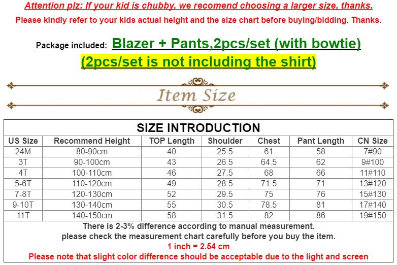 Boys Formal Suits for Weddings Prom Party School Children Slim Fit Suit Set Boys Blazer Trouser with Bowtie Clothes F135