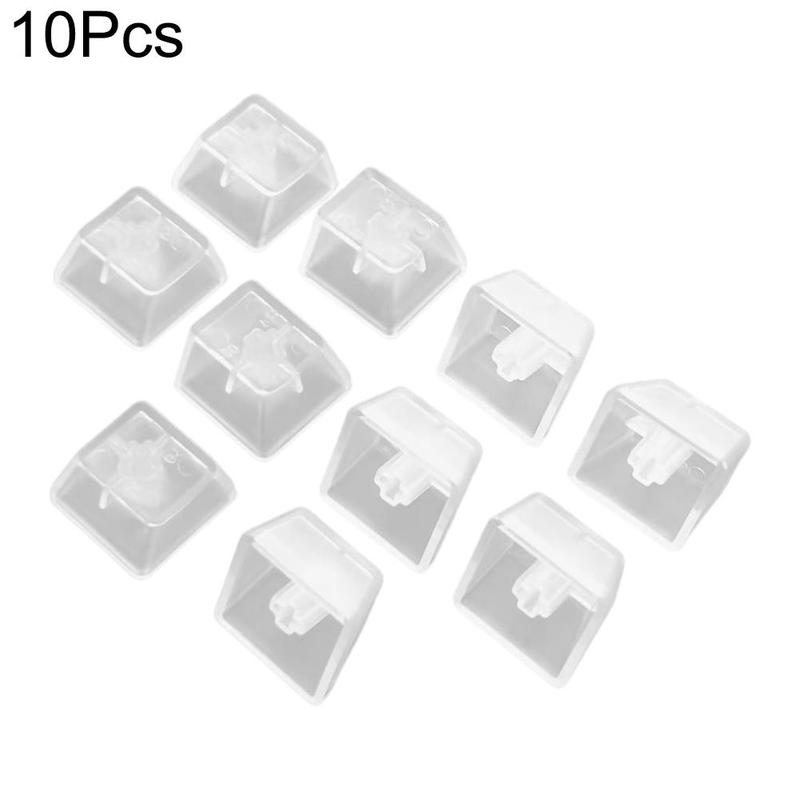 Teclas ABS transparentes para teclado mecánico, teclas con retroiluminación mate para CHERRY Gateron, 10 piezas: Default Title