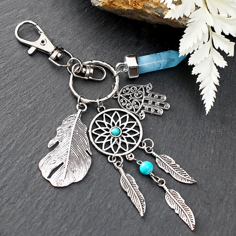 handgefertigt Traum Fänger Keychain Wohnkultur Windspiele Auto Anhänger Zauberstab Hängende Dekoration Zimmer Dekor