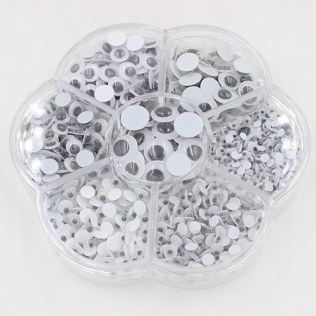 700pcs Wiggle Eye Round Moving Wiggly Wobbly Googly Eyes Kids Favorite Craft
