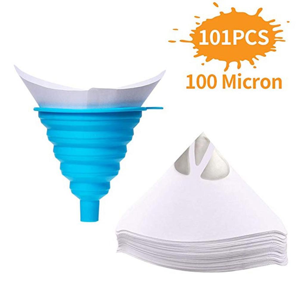 Verf Spuitpistool Filter Papier 50 Stuks 100 Stuks Verf Verf Filter Papieren Filter Cone Filter Trechter Schilderen: Licht Geel