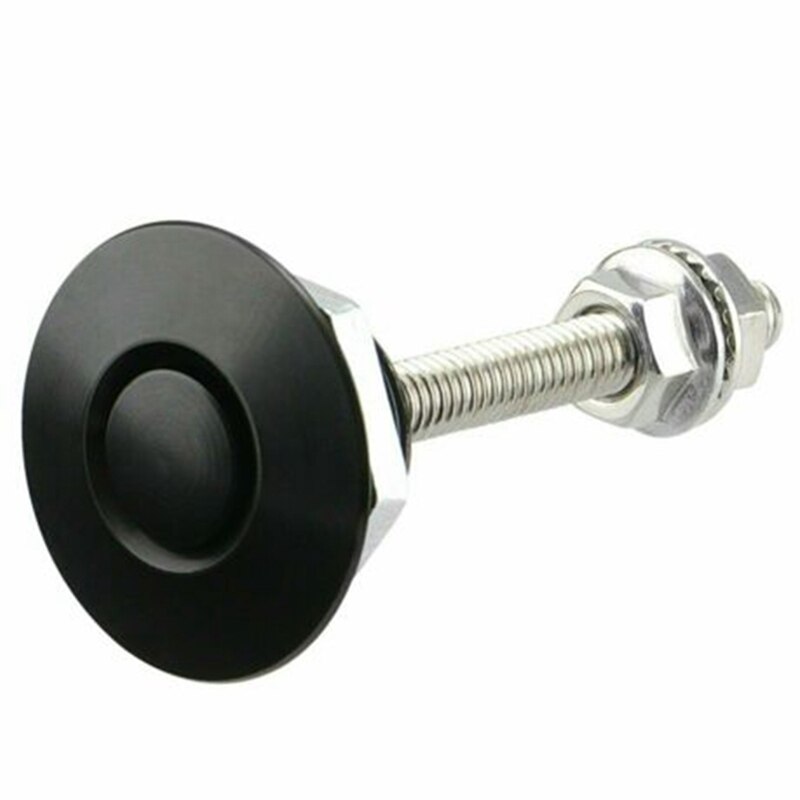 4PC Push Button Quick Release Hood Bonnet Pins Lock Clip Car Bumper Latch Kit EA