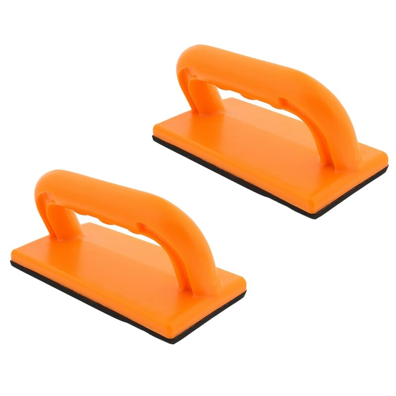 Wood Cutting Push Up Stick Block 2-Pack Set – Angle Handle Foam Pad Holder Blocks For Cutting On Jointer, Table Saw