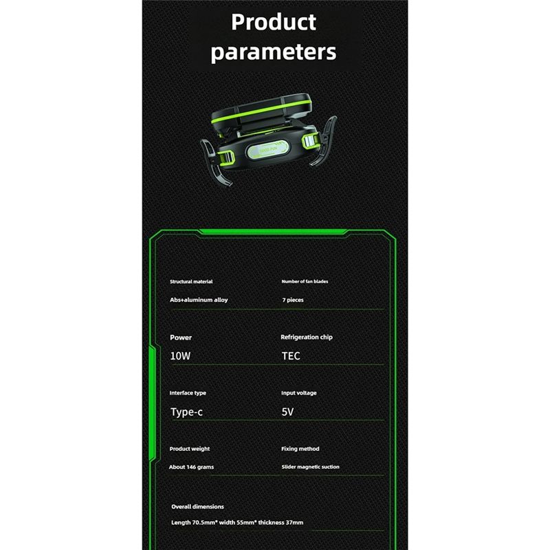 Semiconductor Cooling Device Digital Display Phone Cooler Magnetic Refrigeration Cooling Artifact