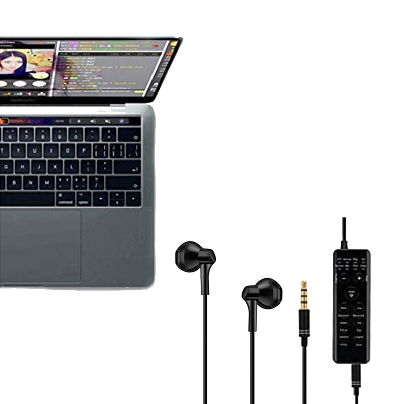 Zestawy słuchawkowe głos zmieniacz, słuchawki robić śpiewania, robić Tik Tok/ żyjący/karaoke/Dzieci/telefon/iPad/komputer/Kotwica