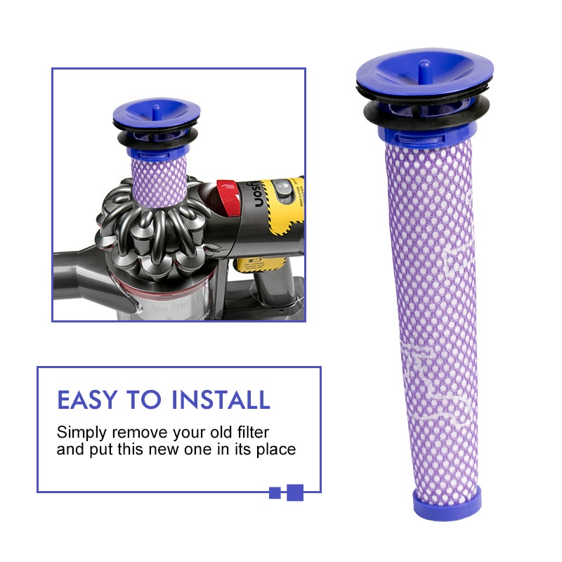Dyson Vacuum Cleaner Replacement Parts Washable Dust Filter Dyson DC58 DC59 DC61 DC62 V6 V7 V8 Series Vacuum Cleaner Parts