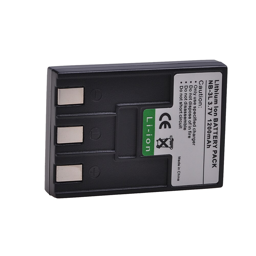 2pcs 1200mAh NB-3L NB3L NB 3L Battery for Canon PowerShot SD10 SD20 SD40 SD550 SD500 SD100 SD110, IXUS IIs II, NB-3LH Battery