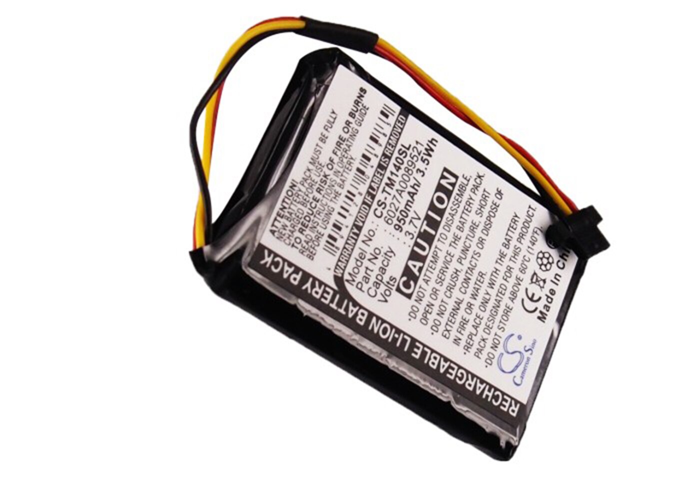 Cameron Sino 950mA Battery for TomTom One 140S,One 140S US 6027A0089521,AHA11110005,FMB0932008731,P2,VF65,VF6D,VF6S