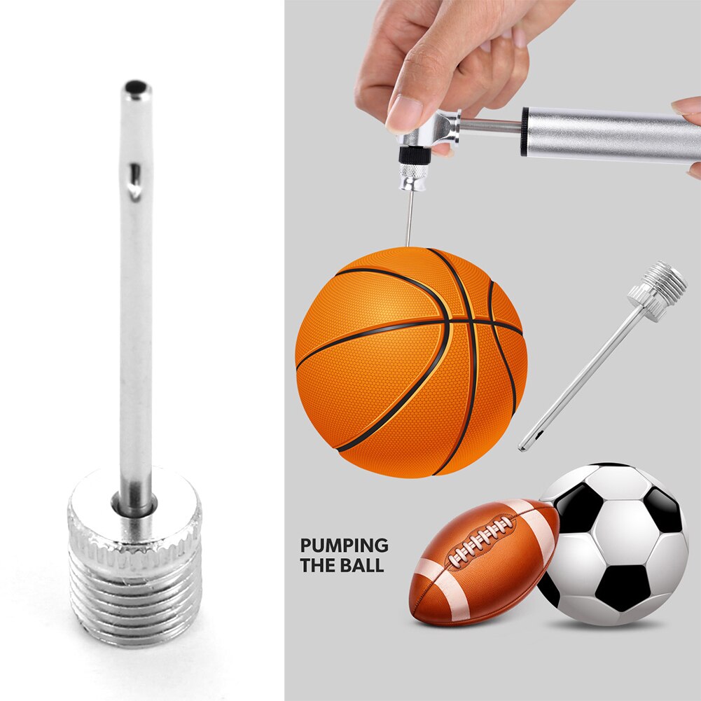 3pcs Metal Inflatable Pump Needle Stainless Steel Inflatable Needle for Football Soccer Basketball Volleyball Air Valve Adaptors