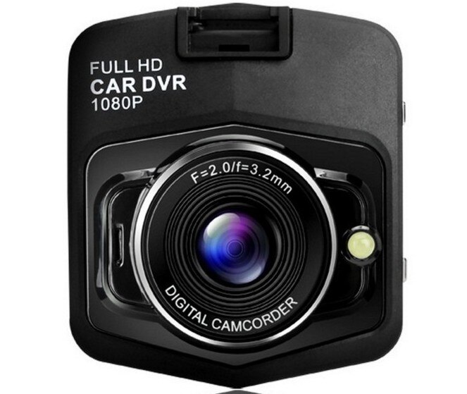 Mini bil dvr kamera dash cam fuld  hd 1080p video registrardvr dash cam reverse camer bil videooptager: Sort / Med 16g tf-kort