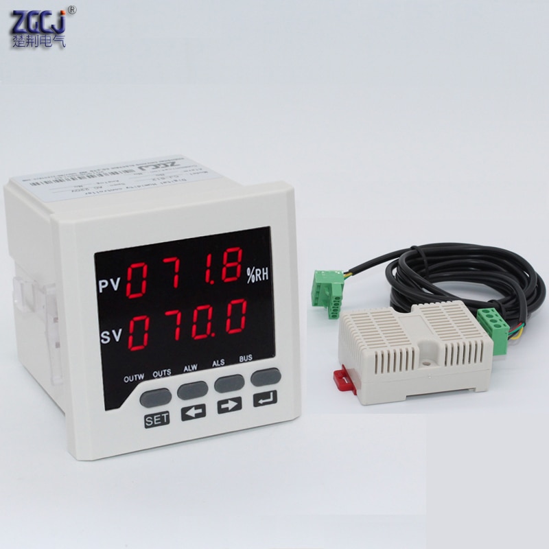 Digitale Vochtigheid controller met vochtigheid sensor met alarm uitgang met RS485 communicatie functie air vocht panel meter