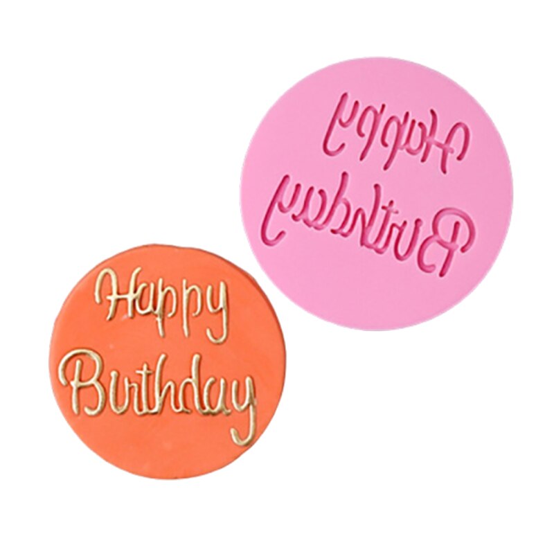 Gelukkige Moeder Vaderdag Dank Je Brief Reliëf Cutter Mold Cake/Cookie Cutter Stamp Fondant Cake Decorating gereedschap: style I