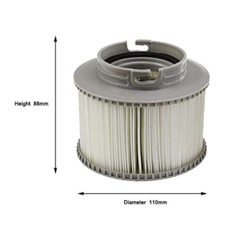 8 unids/lote para MSPA Paquete de filtros de repuesto x 8 bañera inflable para mantener limpio para filtro Mspa cartucho de filtro de agua