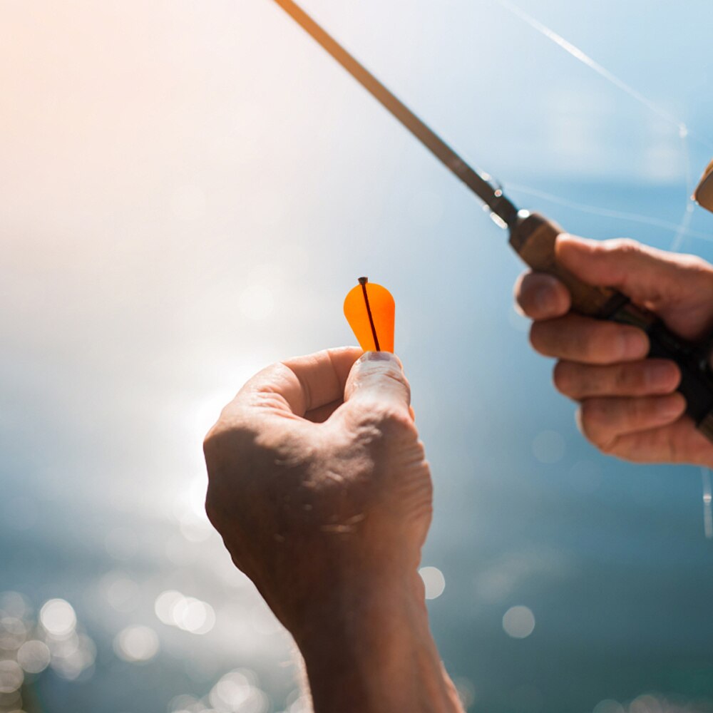 5 stk flydende fluefiskeri te dråbeform fiskeri flydende flydecylinder