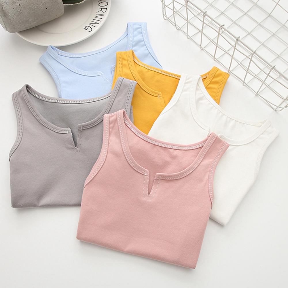 Gilet caraco en coton solide pour bébé