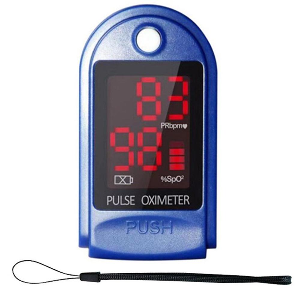 Led fingertip oximeter pulsmåler fingerclip blod iltmætning puls overvågning energibesparende pulsometer: B