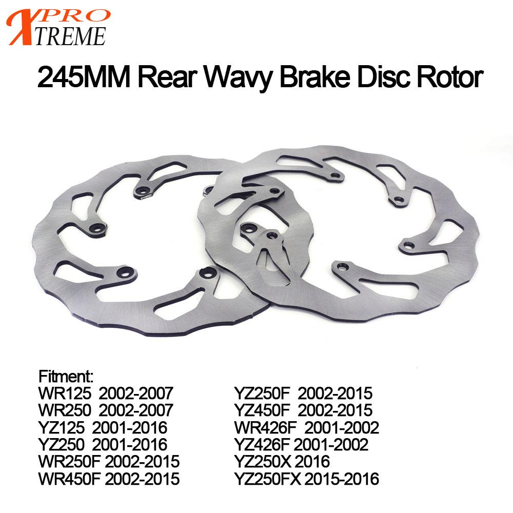Voor Yamaha YZ125 YZ250 YZ250F YZ450F WR250F WR450F 2002 Yz Yzf Wr Wrf 125 250 450 Motorfiets Voor achter Remschijf Rotor