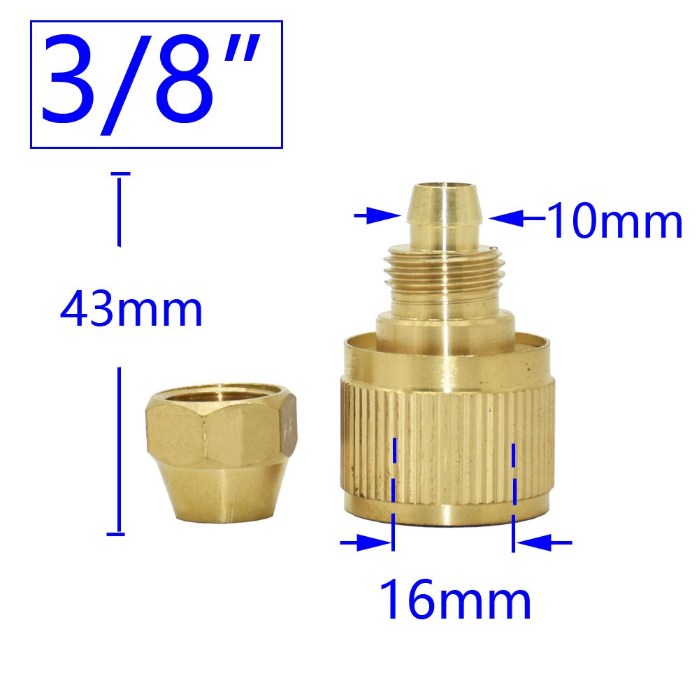 1/2&quot; 5/8&quot; 3/4&quot; Garden Quick Connector Brass Copper Thread Joint Irrigation Hose Waterstop Fittings Watering Tube Adaptor 1pc: 3I8