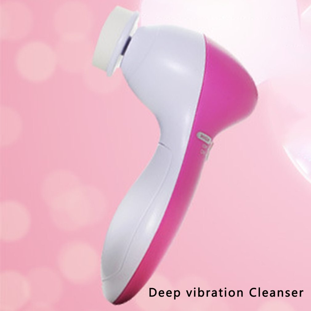 Vijf-In-een Gezicht Wassen Instrument Schoonheid Apparatuur Trillingen Massage Cleanser Gezicht Lifter Facial Massager