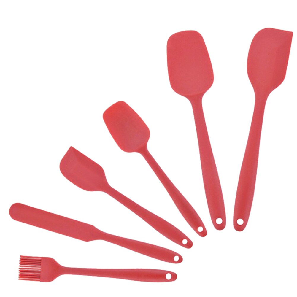 Utensílios de cozinha 6 peças loja suprimentos de cozinha resistente ao calor cozinhar espátula ferramentas doces bolo pão fazendo ferramentas acessórios: RD