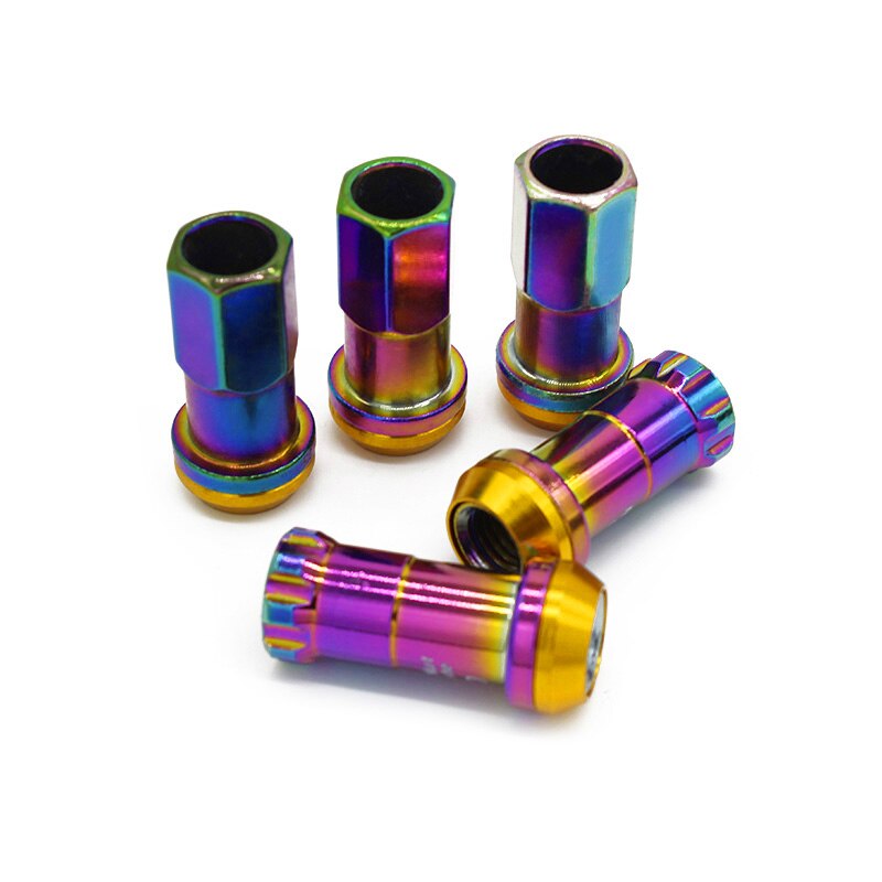JDM Racing R40 Wheel Lug Nuts Composite Steel Anti Theft Nuts with 2 lock M12x1.25 M12x1.5