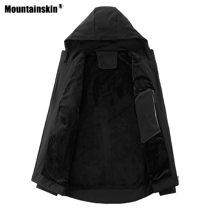 Mountainskin Mens Hiking Jacket Outdoor Sport Spring Autumn Breathable Windbreaker Camping Climbing Trekking 8XL Male Coat VA589