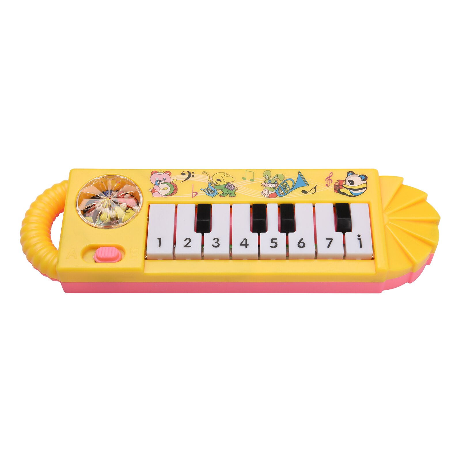 Muslady – Mini jouet de Piano électronique à 8 touches pour enfants, éducation musicale précoce: Yellow