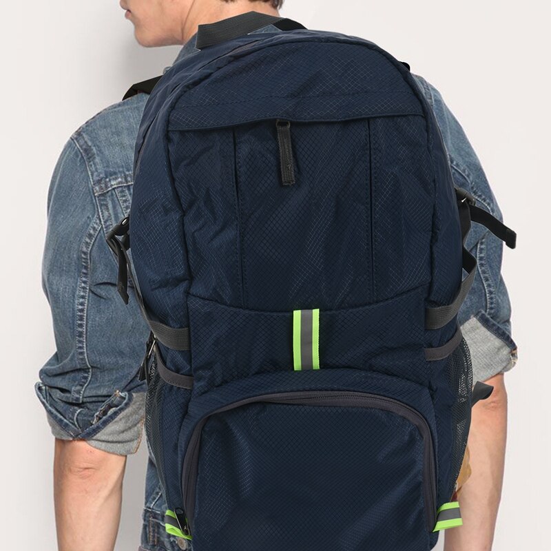 Foldable Waterproof Backpack 35L Lightweight Portable Rucksack Outdoor Large Nylon Pack Trekking Bag for Camping Traveling Hikin