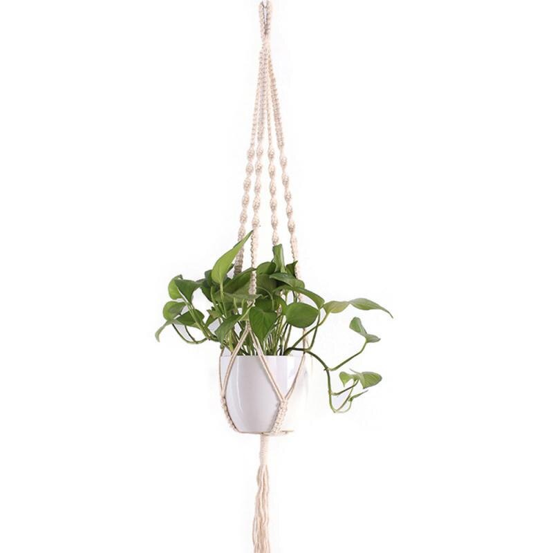 sales handmade macrame plant hanger flower /pot hanger for wall decoration countyard garden For Garden Plant Tray: B