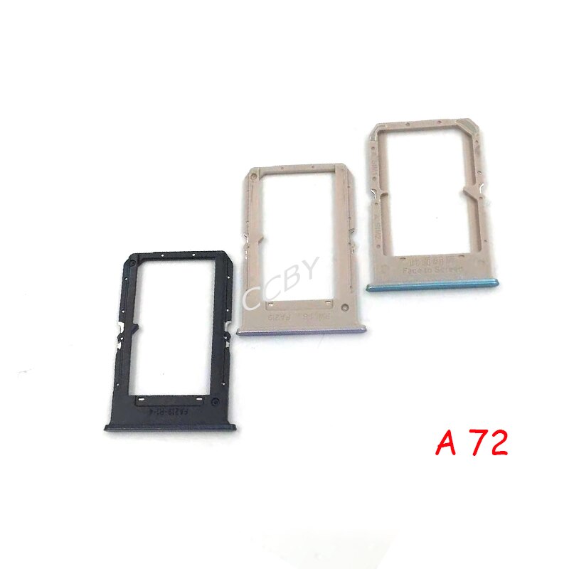 Soporte de bandeja Sim para OPPO A72, bandeja de tarjeta SIM, adaptador de soporte de ranura, piezas de reparación
