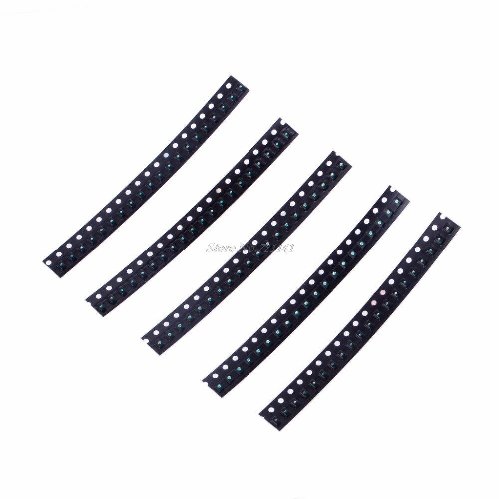 100 Pcs 5 Colors SMD 0805 LED Light Red Green Blue Yellow White Assotment Kit LED Lights SMD