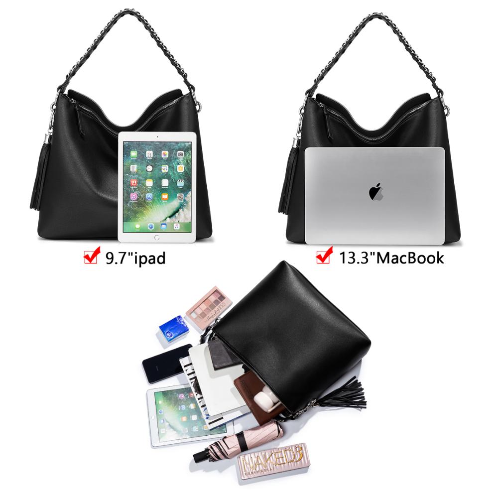 Bolso de mujer LOVEVOOK Bolso grande hobo set para damas bolso de hombro famoso bolso cruzado de cuero pu mini bolso de maquillaje embrague