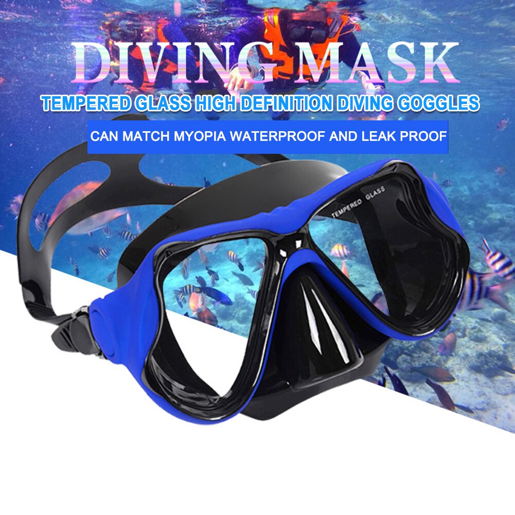 Scuba Duiken Masker Zwembril Voor Volwassen Snorkelen Camera Mount Houder Zwart Bril Box Storage Case