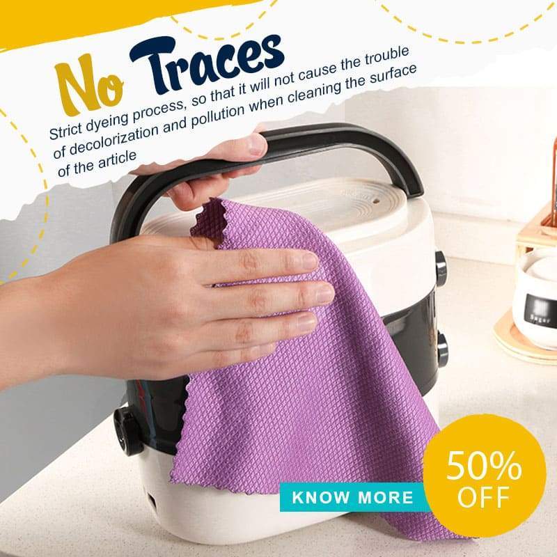 Universal Cleaning Cloths Fish Scale Cloth Rag Super Absorbent Scouring Pad Kitchen Washing Cleaning Wipes Home Cleaning Towel