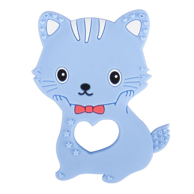 Katvormige orthodontische kauwstaaf voor baby's, kiezen, baby's, siliconen, teecher en teech bite