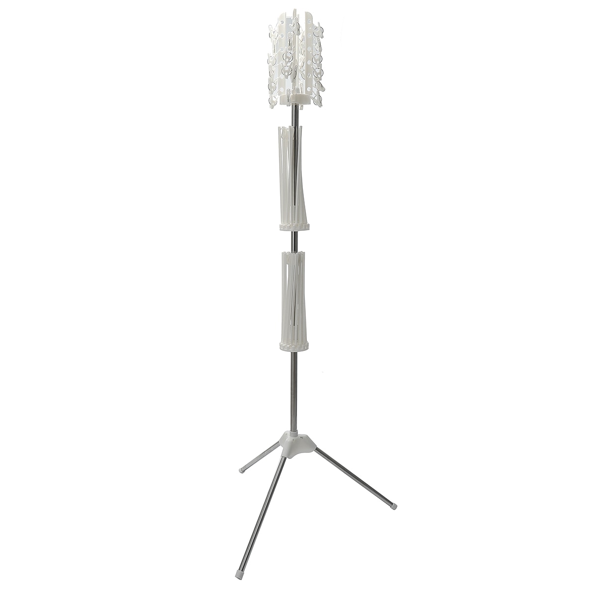 3 Tiers Foldable Cloth Drying Rack Stainless Steel Towel Hanger Indoor Clothes Coat Organizer Clothes Tripod Drying Rack