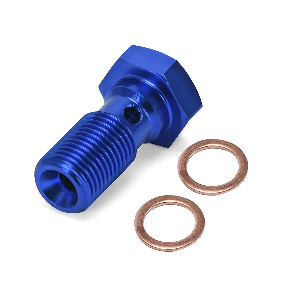 Banjo-tornillos de cilindro maestro de freno delantero/trasero, Perno de pinza de manguera de freno, tornillo de embrague hidráulico, M10 x 1,25, 22mm, motocicleta: M10x1