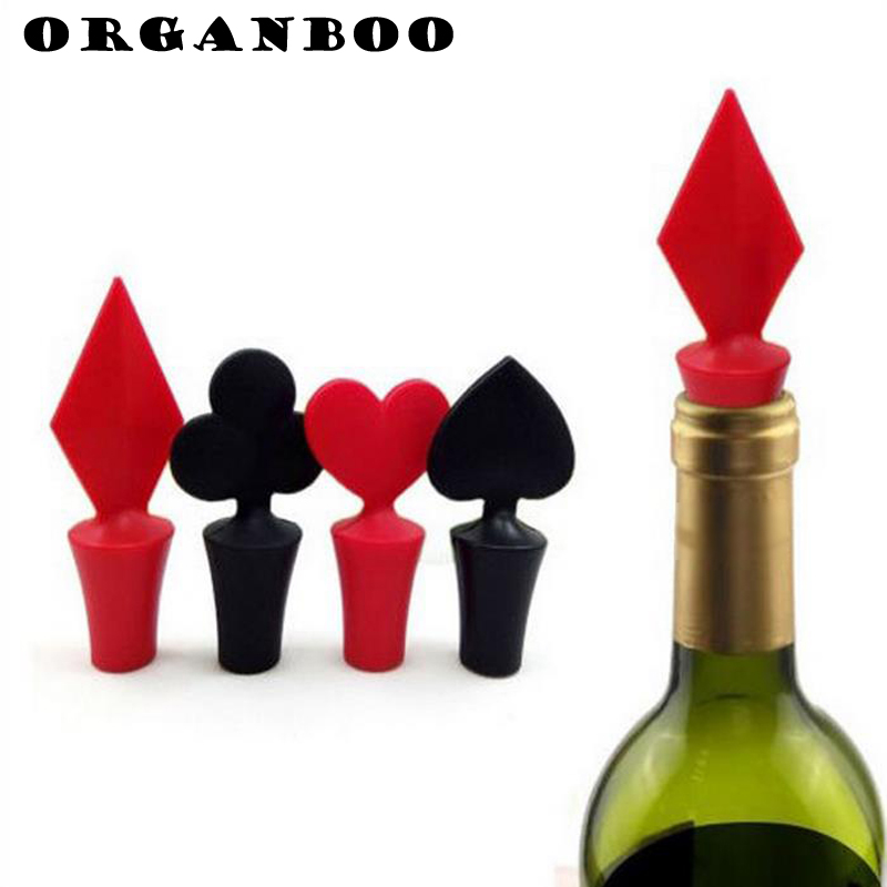 ORGANBOO 1 ST Siliconen Creatieve Sealed Wijnfles Stop Bar Tool Poker Vormige Keuken Wijn Champagne Stopper Cap