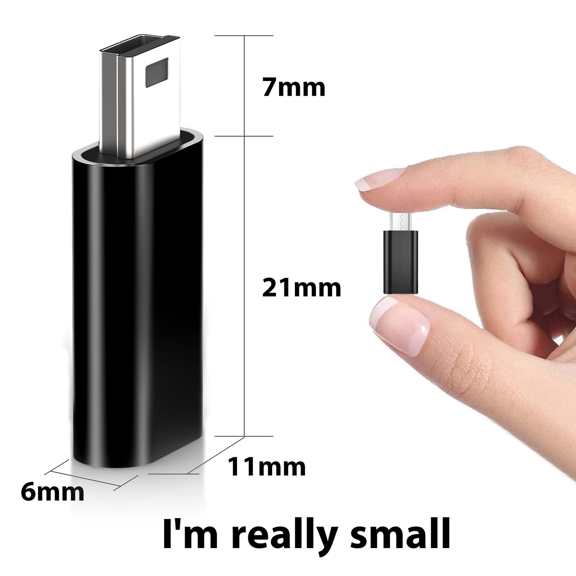  ﻿ 2/3 stuks Type C naar Mini USB Adapter USB C Vrouwelijk naar MiniUSB Mannelijk Oplaad- en Gegevensconverter Geschikt voor GoPro Hero 3+ MP3 Camera
