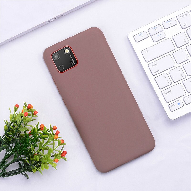 Soft Silicone Case For Huawei Y5p DRA-LX9 Case Silicone Back Cover Y5P Phone Case For Huawei Y5P 5.45 Cover Coque Fundas: 1 Black