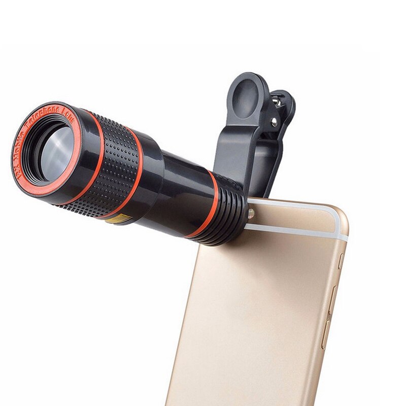 Universal Clip-on 12x Zoom Telephoto Telescope Camera Lens For Cell Phone iPhone Samsung SGA998