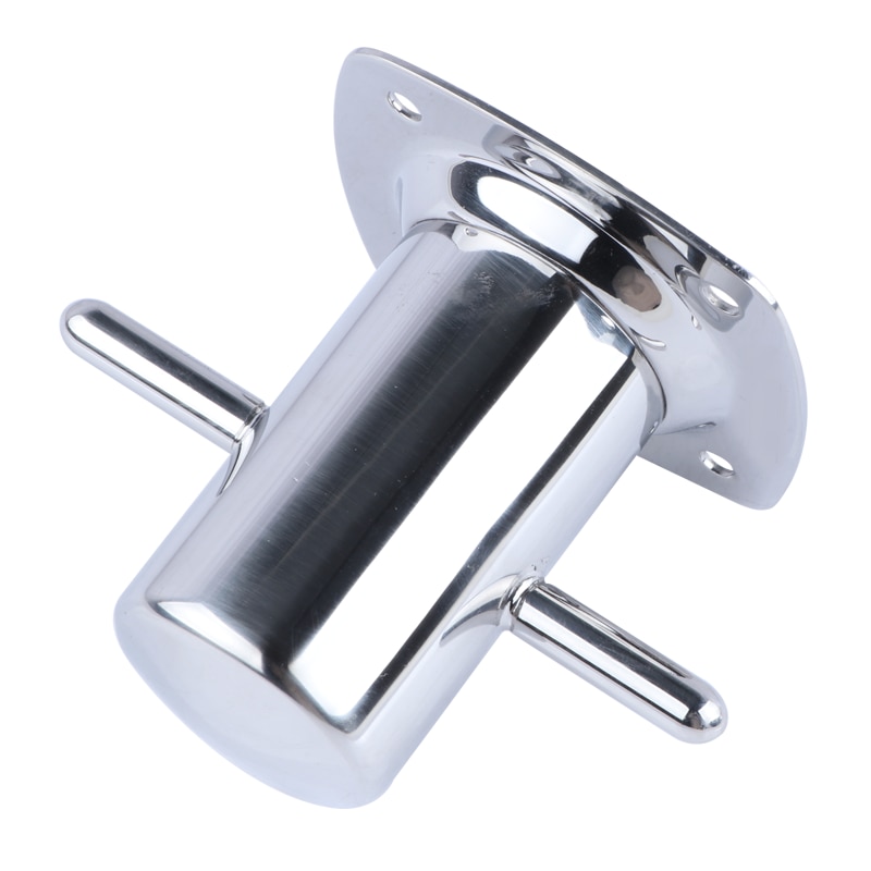 Accesorios de piezas de barco 316 Acero inoxidable 8 "bolardo de una sola cruz con la placa base amarre Cleat Marine
