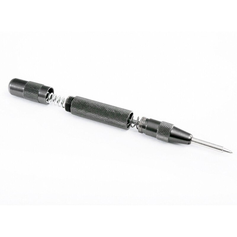 Adjustable Spring Pressure Heavy Duty Automatic Centre Punch Spring Loaded Metal Wood Press Dent Marker 1Pc