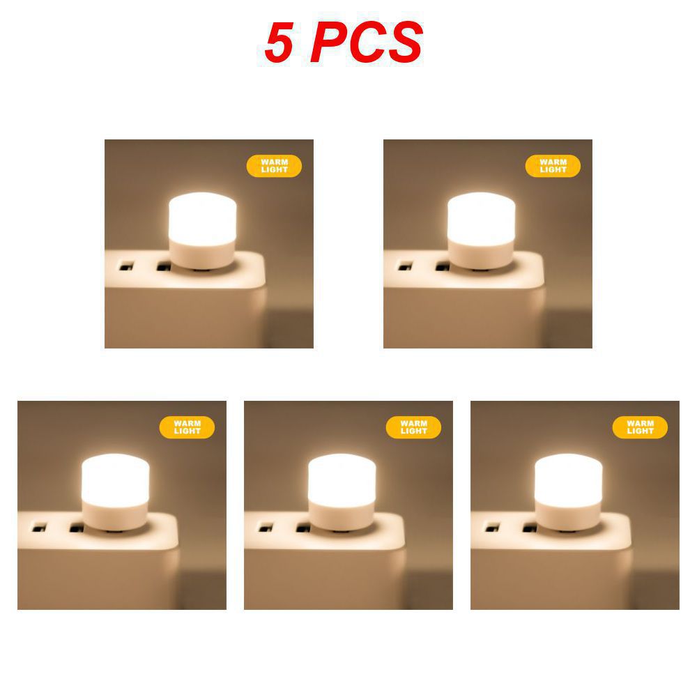 Pequeña lámpara con enchufe USB, luz LED nocturna para ordenador, carga de energía móvil, Mini lámparas para libros, protección ocular LED, luz de lectura cuadrada: RGB